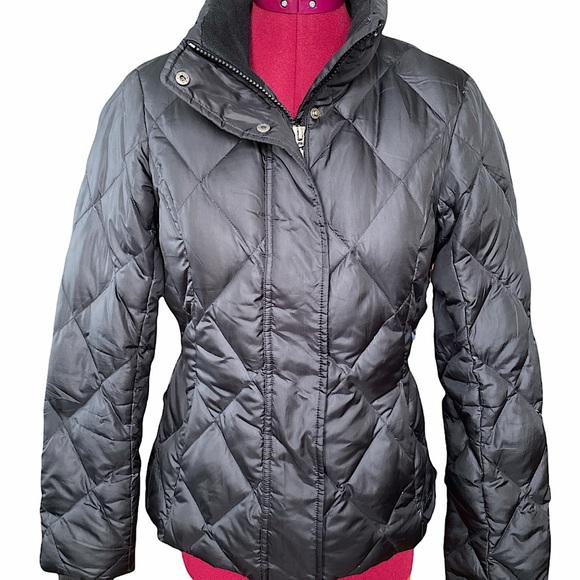 eddie bauer black puffer jacket